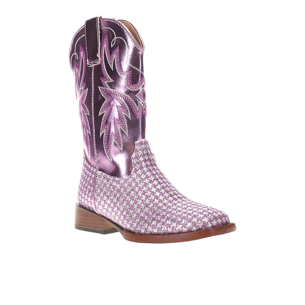 Glitter Gleam Round Toe Cowboy Boots (Little Kid-Big Kid) - Image 2