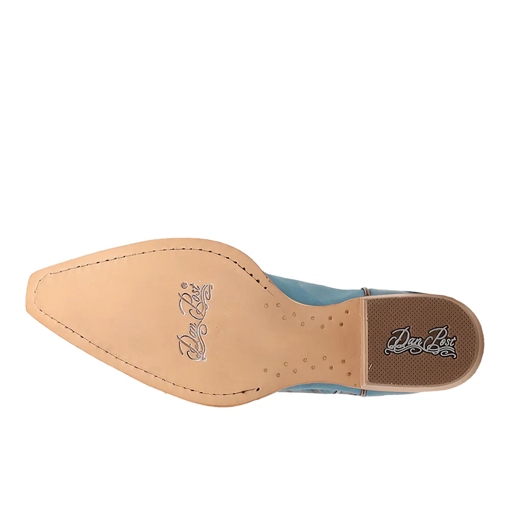 Grace Leather Snip Toe Pull On Cowboy Boots - Image 5