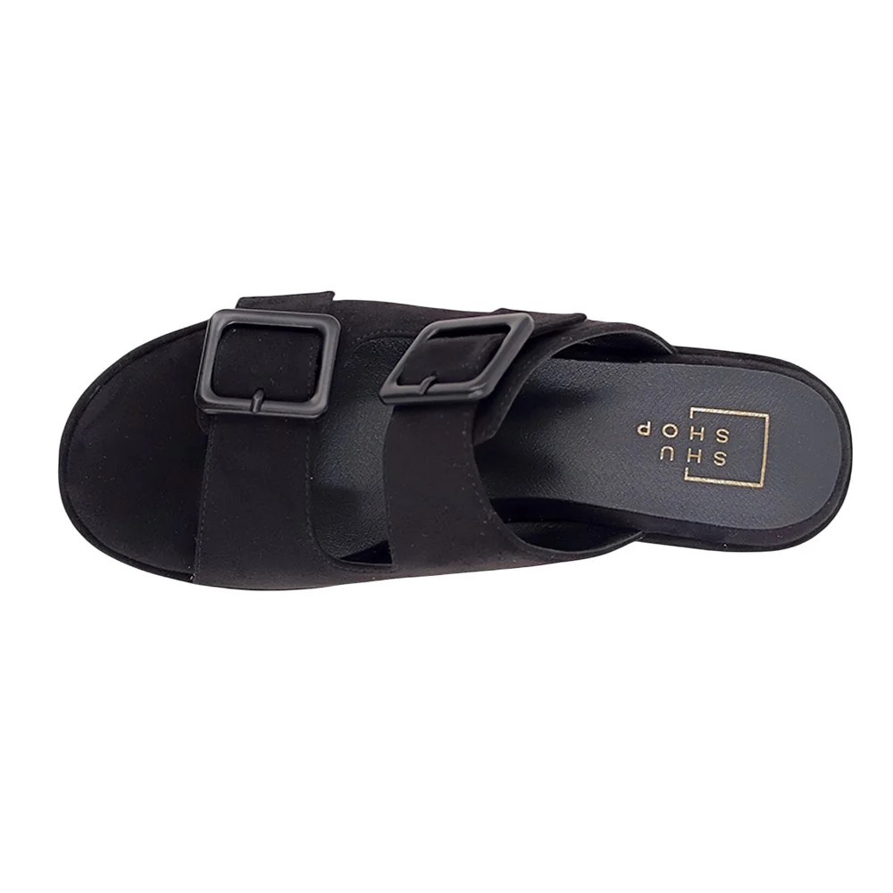 Graceland Platform Slide Wedge Sandals - Image 4