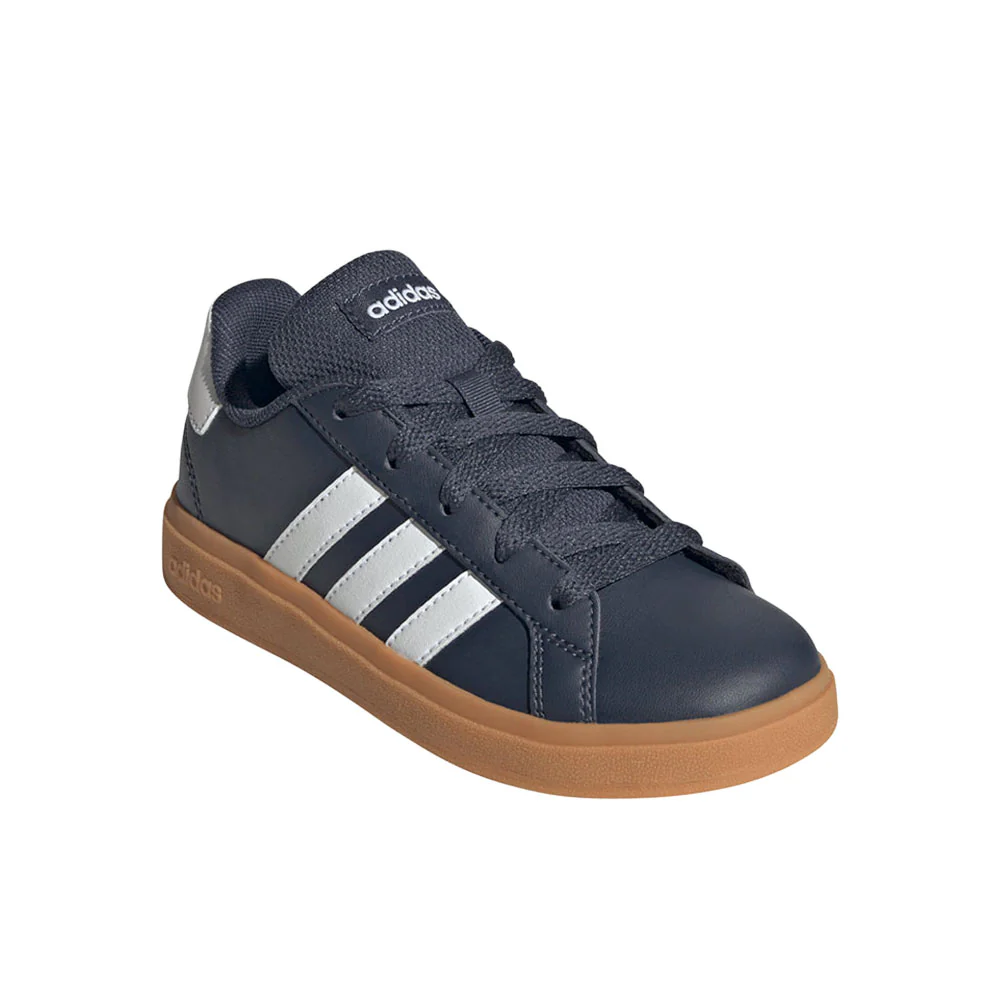 Grand Court Lifestyle Tennis Lace Up Sneakers (Little Kid-Big Kid) - Image 2