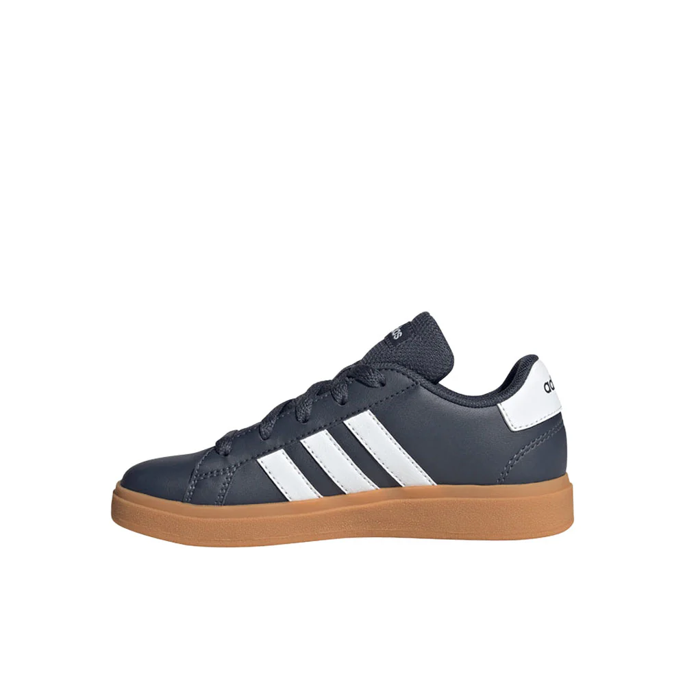 Grand Court Lifestyle Tennis Lace Up Sneakers (Little Kid-Big Kid) - Image 3