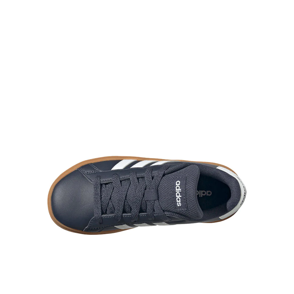 Grand Court Lifestyle Tennis Lace Up Sneakers (Little Kid-Big Kid) - Image 4