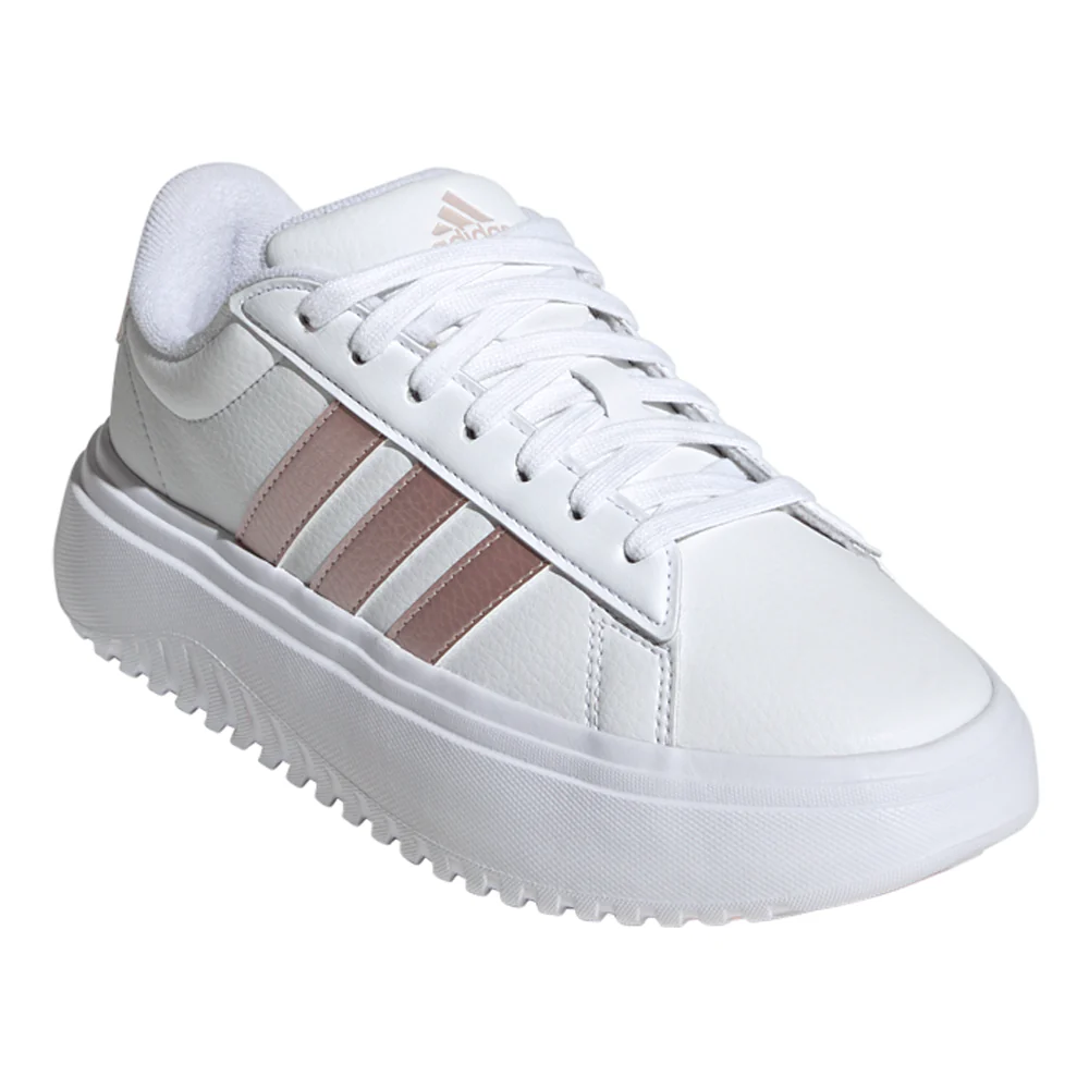 Grand Court Metallic Platform Lace Up Sneakers - Image 2