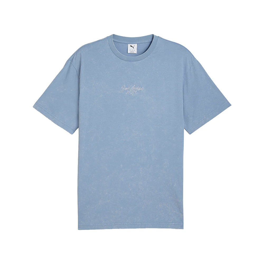 Graphic Font Play Relaxed Washed Crew Neck Short Sleeve T-Shirt
