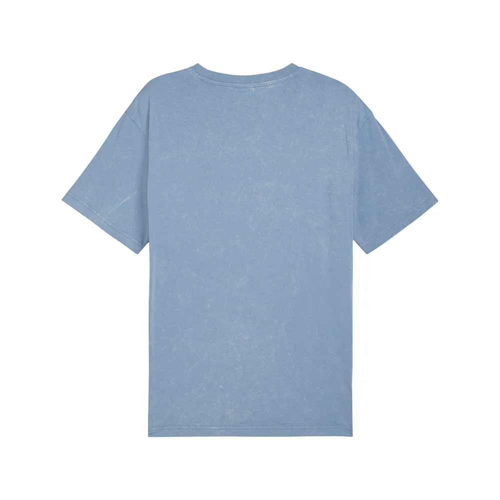 Graphic Font Play Relaxed Washed Crew Neck Short Sleeve T-Shirt - Image 2