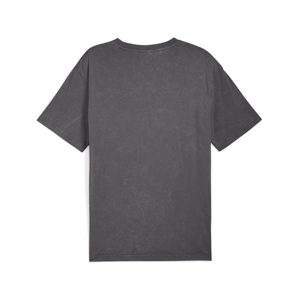 Graphic Font Play Relaxed Washed Crew Neck Short Sleeve T-Shirt - Image 2