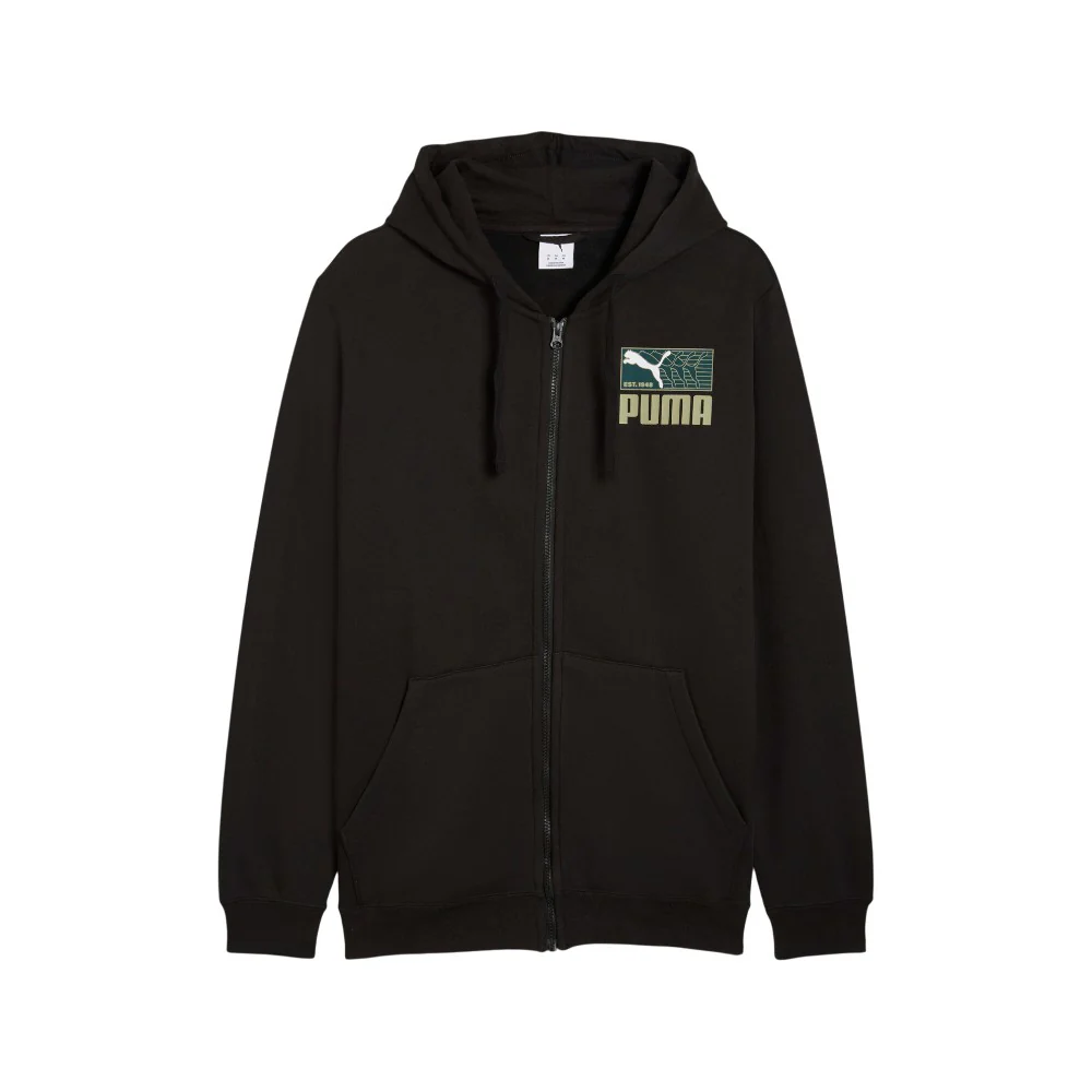 Graphic Repeat Full Zip Hoodie
