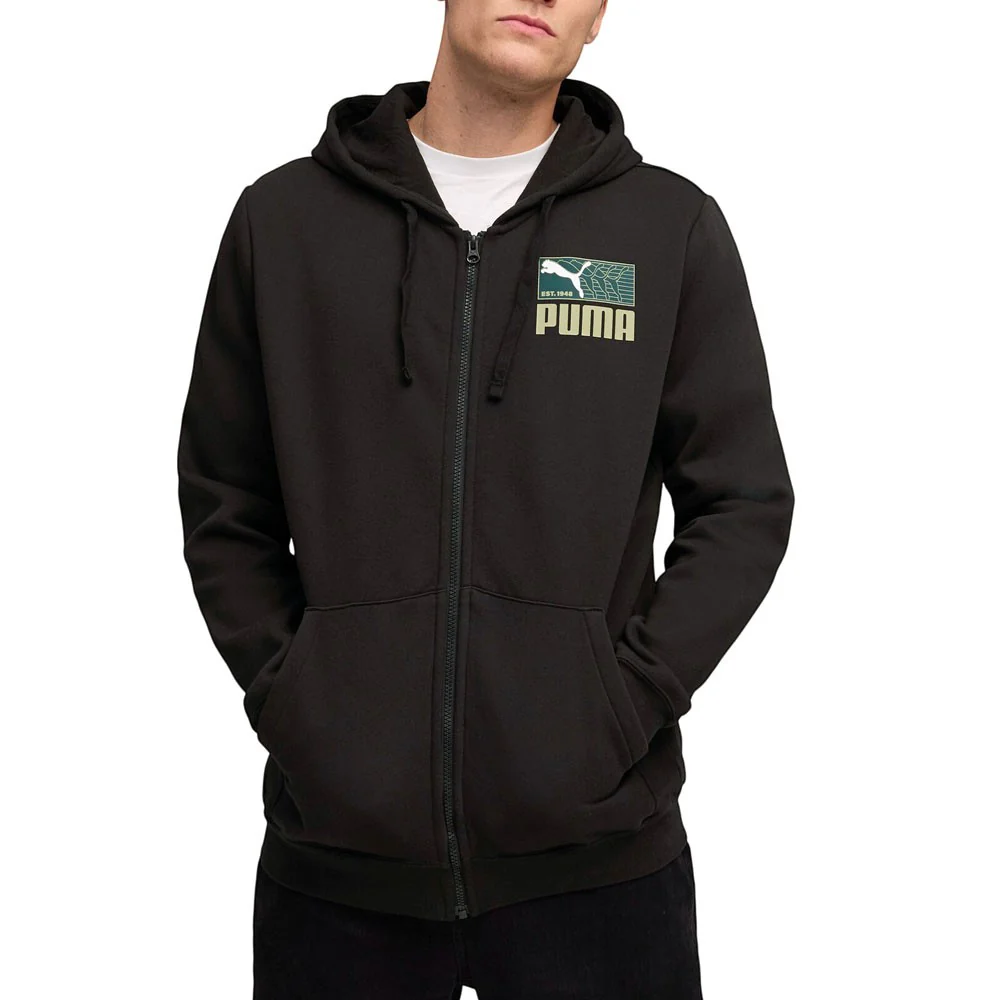 Graphic Repeat Full Zip Hoodie - Image 3