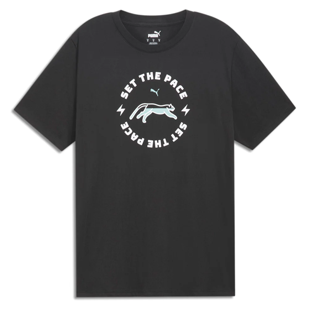 Run Graphic Crew Neck Short Sleeve T-Shirt