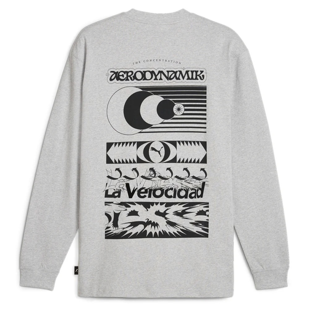Aerodynamik Graphic Crew Neck Long Sleeve T-Shirt - Image 2