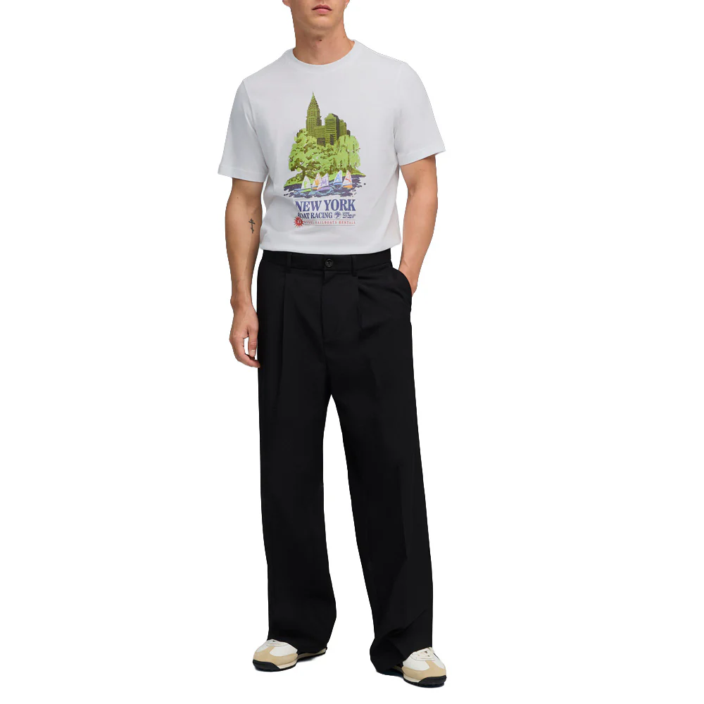 Graphics NYC Boat Regatta Graphic Crew Neck Short Sleeve T-Shirt - Image 5