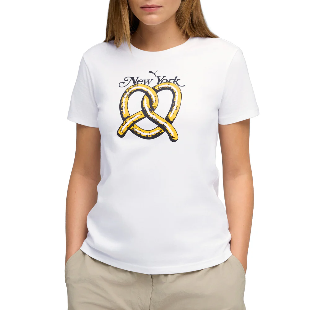 Graphics NYC Pretzel Crew Neck Short Sleeve T-Shirt - Image 3
