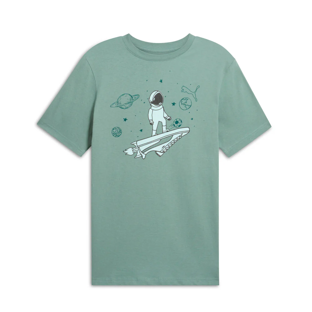 Graphics Space Crew Neck Short Sleeve T-Shirt