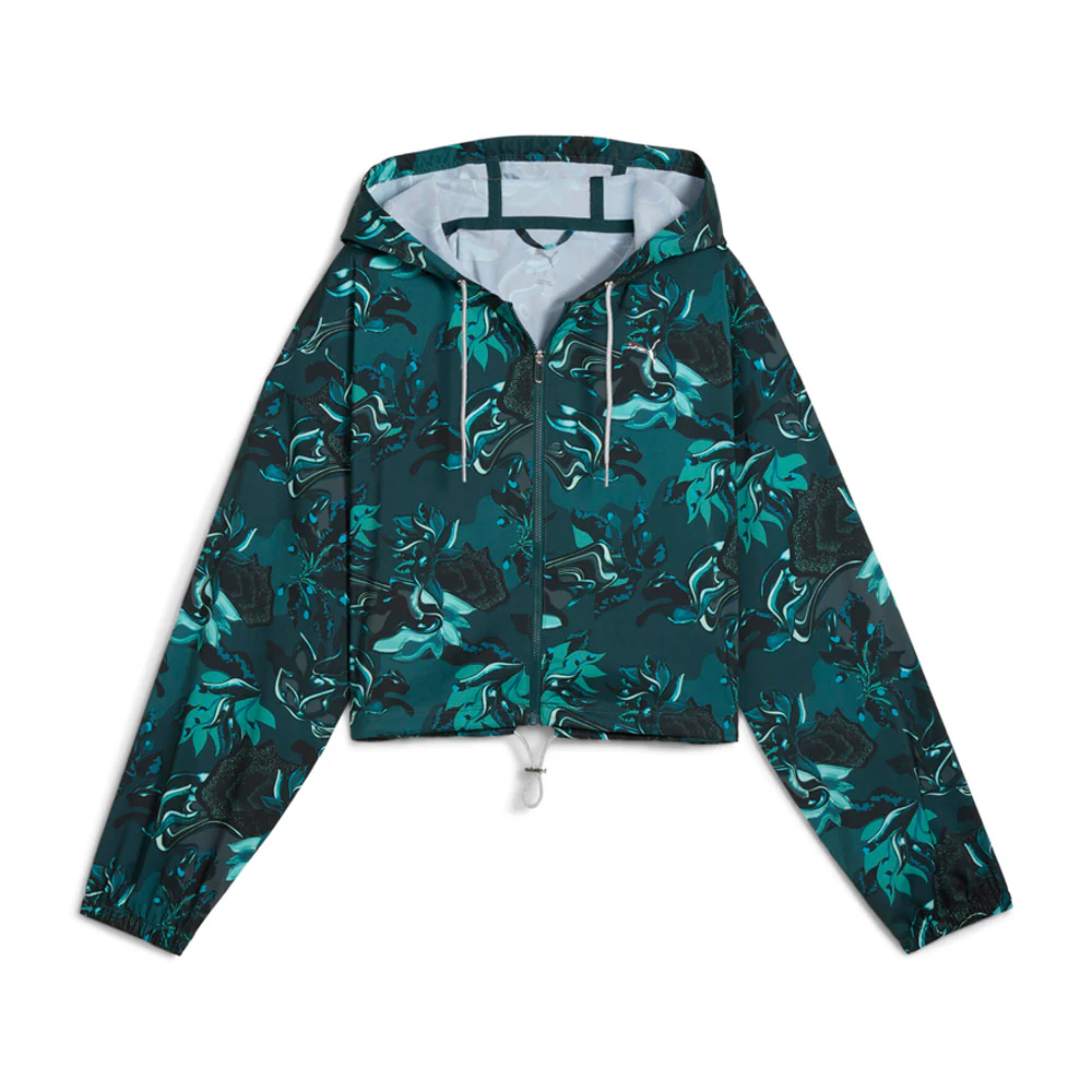 Green Terrains Graphic Woven Full Zip Jacket