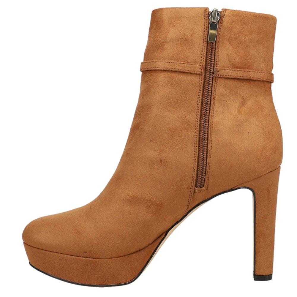 Gripe Round Toe Platform Booties - Image 3