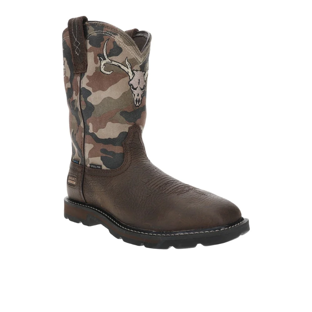 Groundbreaker Antler 11 Inch Waterproof Steel Toe Work Boots - Image 2