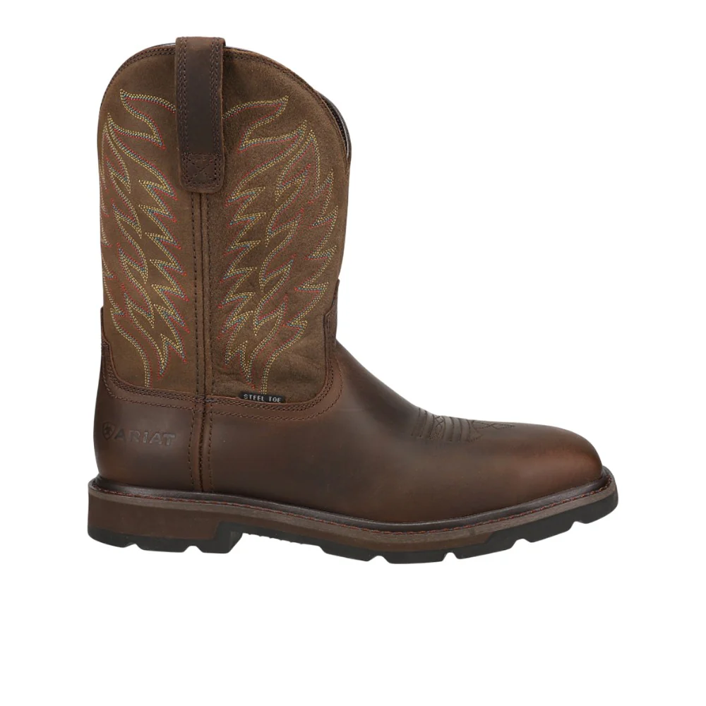 Groundbreaker Embroidered Oil Resistant Steel Toe Work Boots