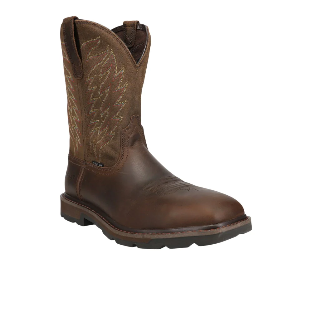 Groundbreaker Embroidered Oil Resistant Steel Toe Work Boots - Image 2