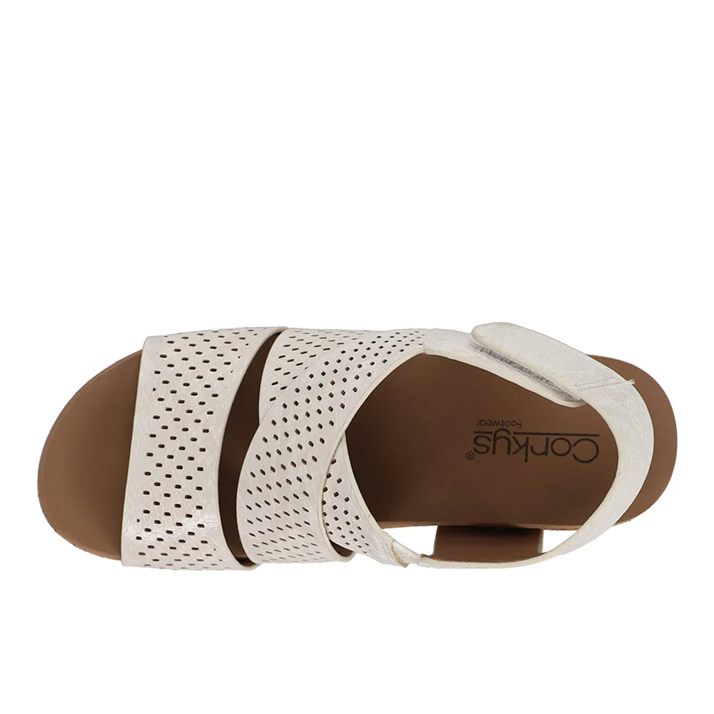 Guilty Pleasure Snake Studded Wedge Slingback Sandals - Image 4