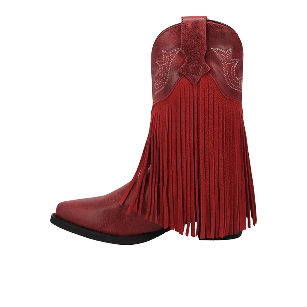 Happy Trails Leather Pointed Toe Pull On Cowboy Boots (Toddler-Little Kid) - Image 3