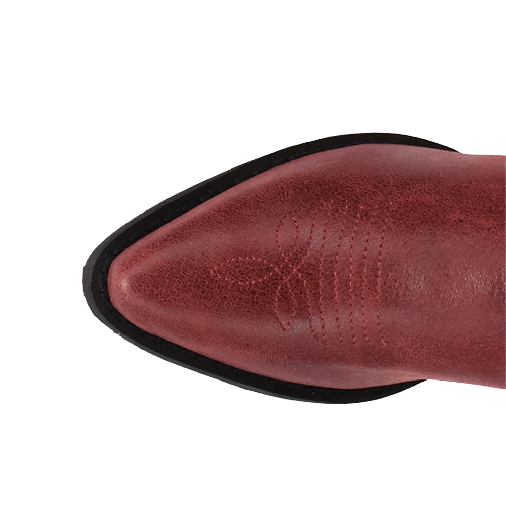 Happy Trails Leather Pointed Toe Pull On Cowboy Boots (Toddler-Little Kid) - Image 4