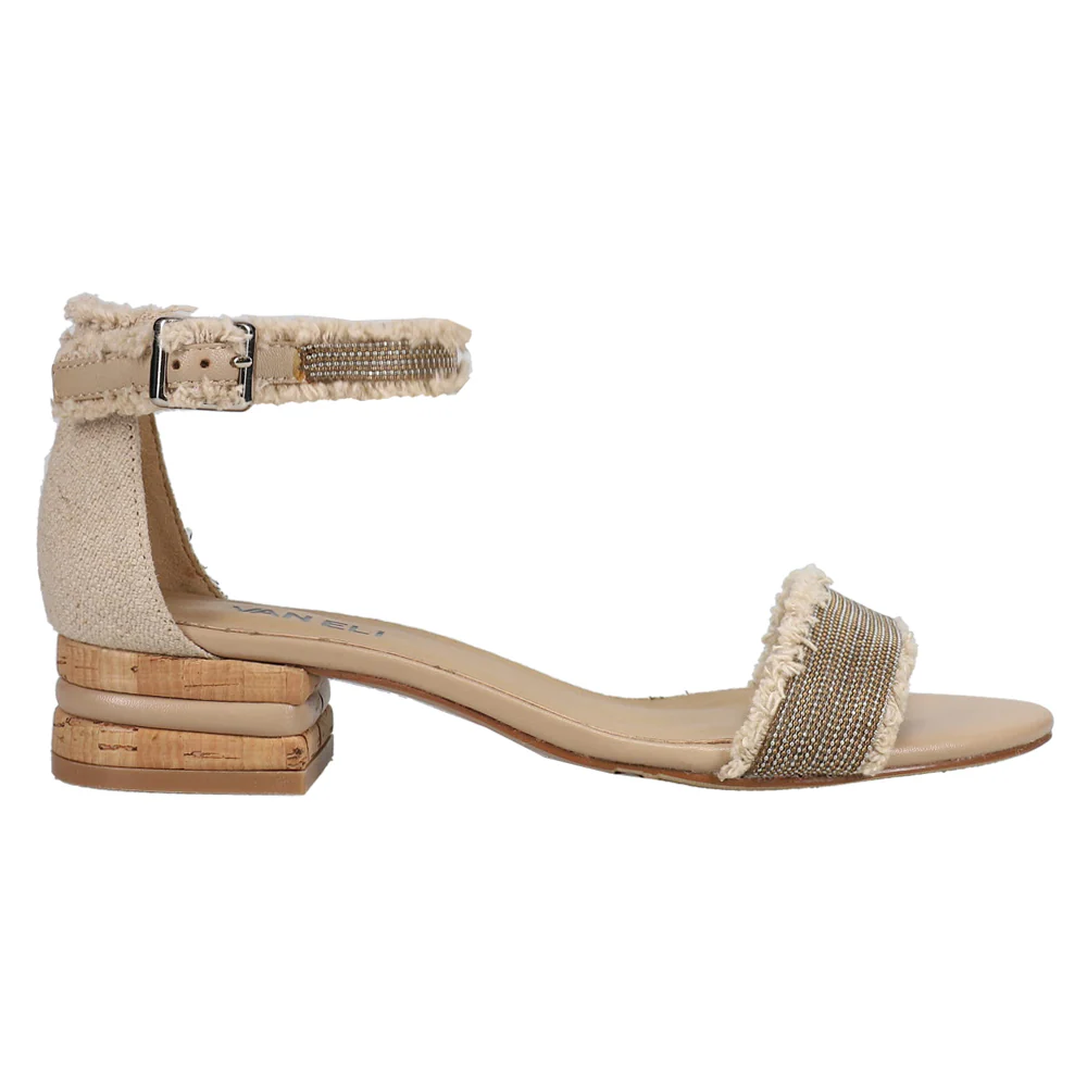 Helee Rhinestone Ankle Strap Sandals