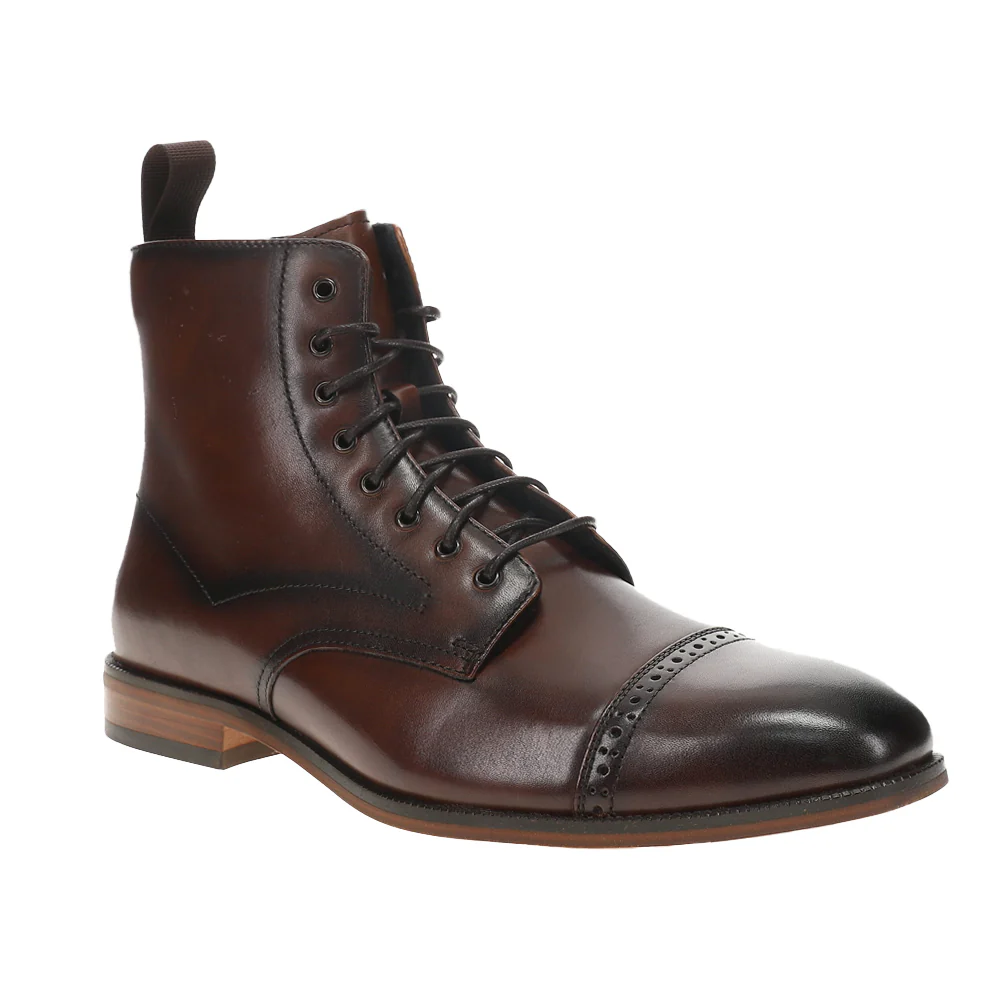 Henry Cap Toe Lace Up Boots - Image 2