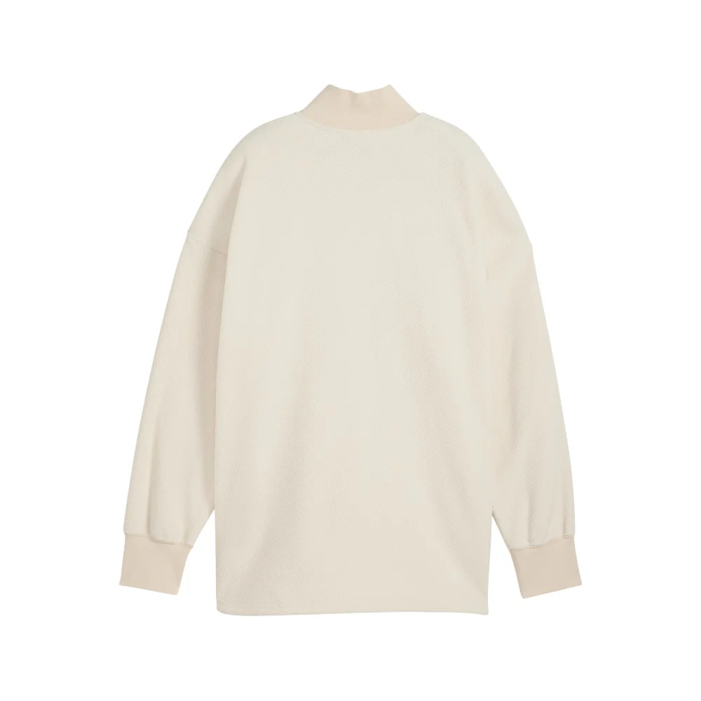 HER Oversized Half Zip Winterized Crew Pullover - Image 2