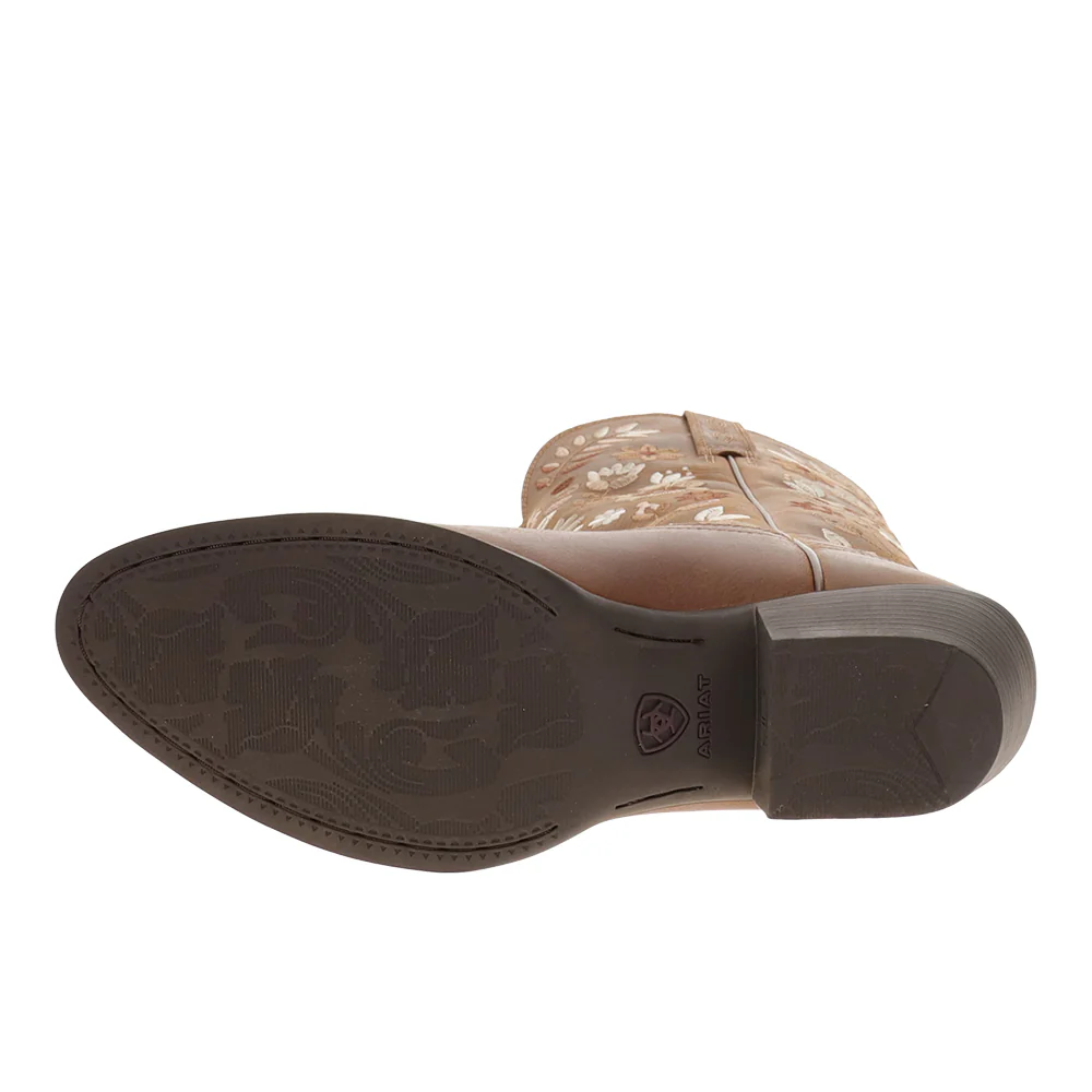 Heritage Meadow Round Toe Pull On Cowboy Boots - Image 5
