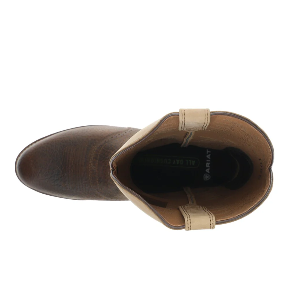 Heritage Stockman Embroidered Round Toe Cowboy Boots - Image 4