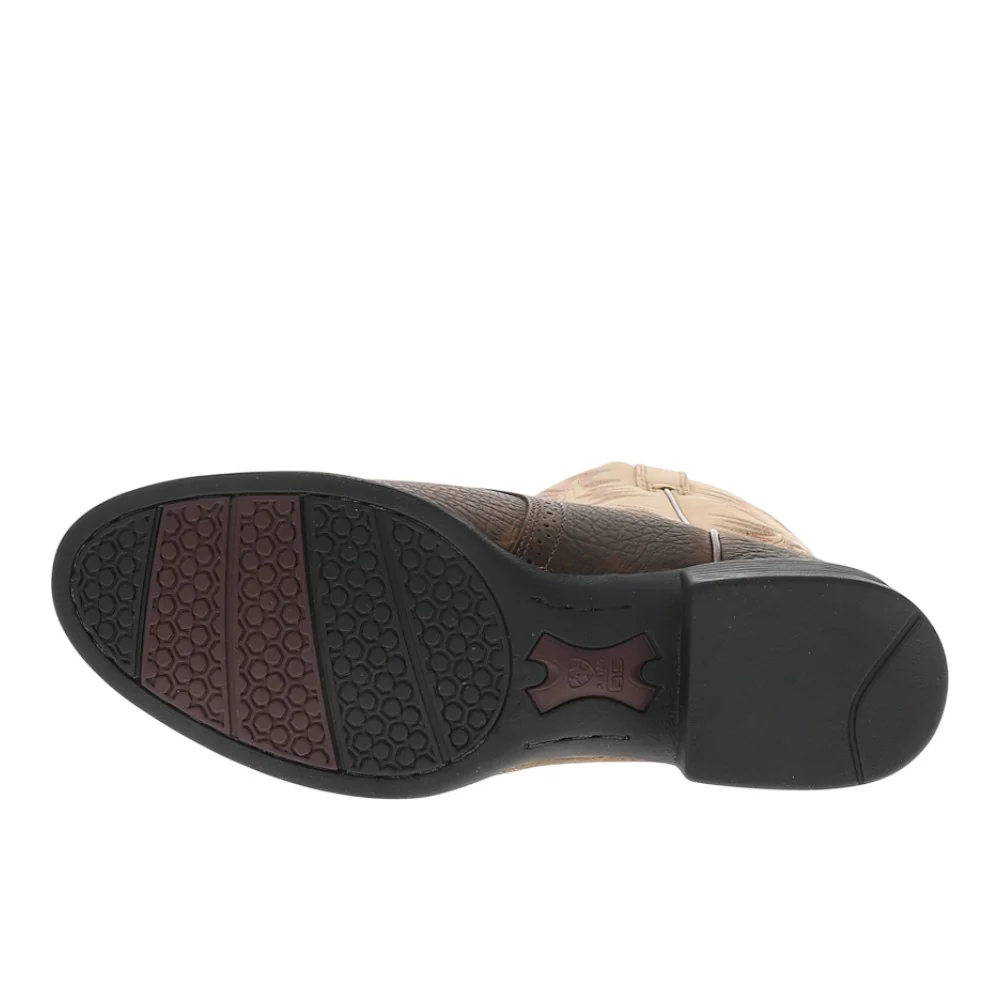 Heritage Stockman Embroidered Round Toe Cowboy Boots - Image 5