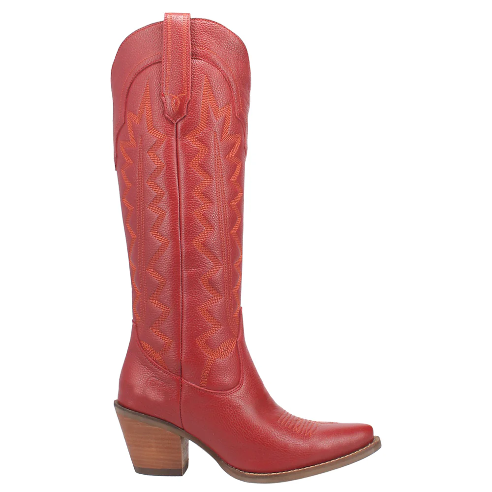 High Cotton Embroidered Snip Toe Pull On Boots