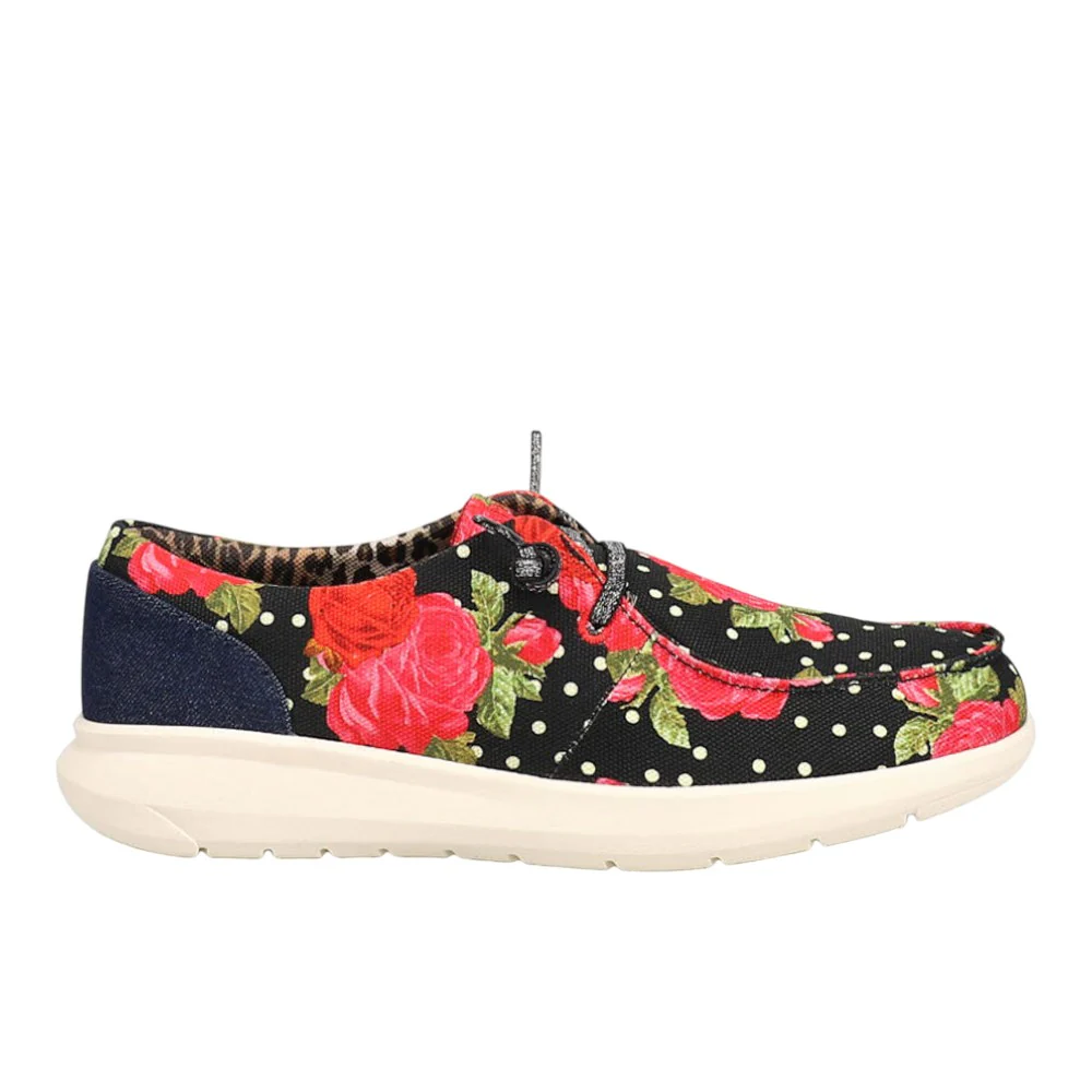 Hilo X Rodeo Quincy Floral Polka Dot Slip On Flats