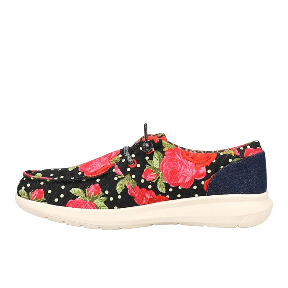 Hilo X Rodeo Quincy Floral Polka Dot Slip On Flats - Image 3