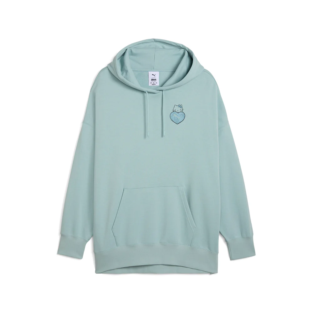 PUMA X HELLO KITTY Graphic Oversized Pullover Hoodie