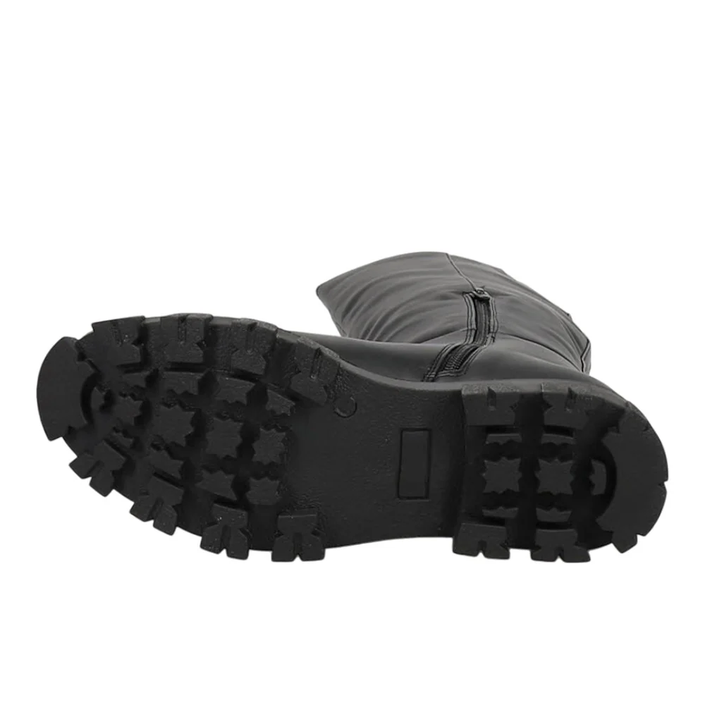 Hold Up Round Toe Pull On Boots - Image 5