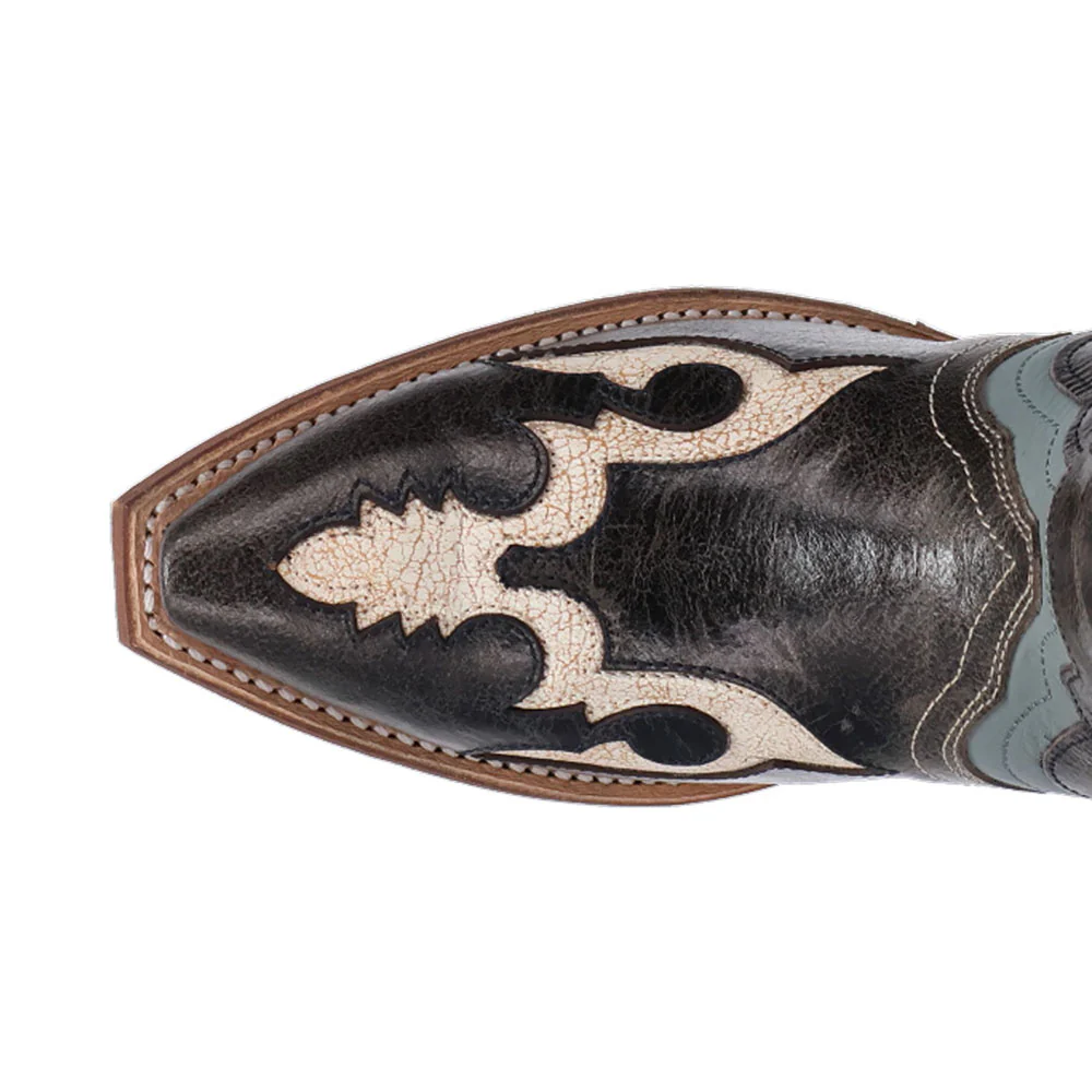Honky-Tonk Halo Snip Toe Pull On Cowboy Boots - Image 4