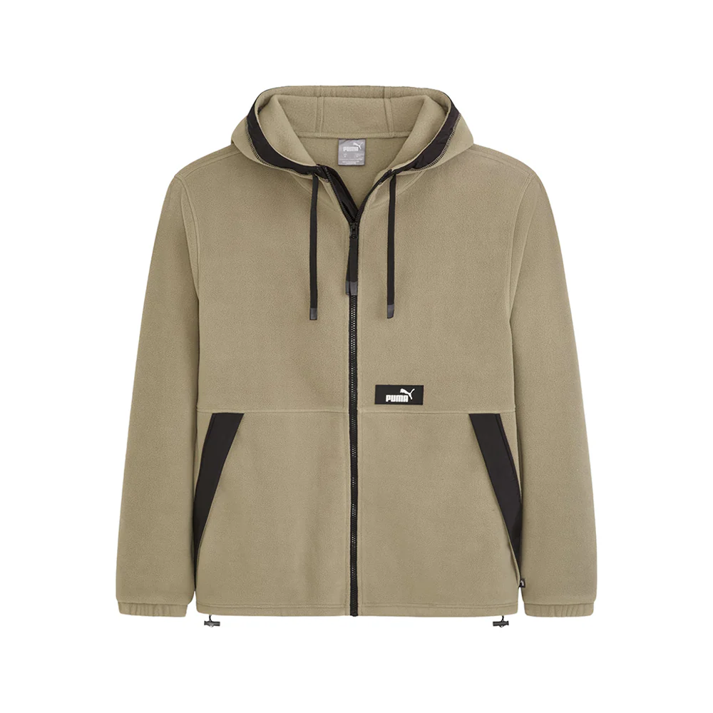 Hooded Polar Fleece Full Zip Jacket