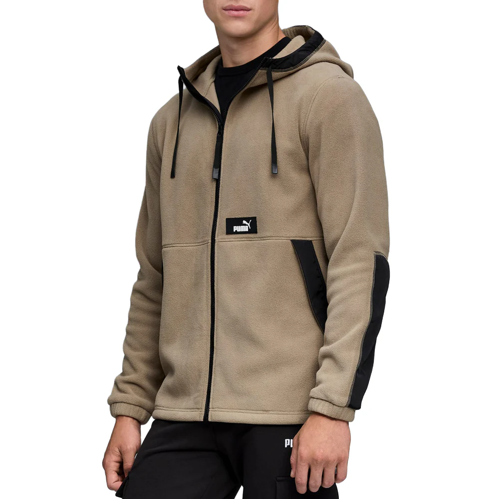 Hooded Polar Fleece Full Zip Jacket - Image 3