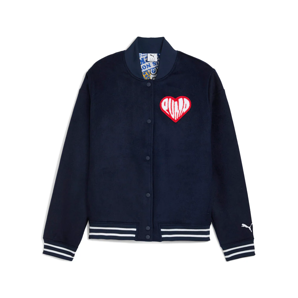 Hooperhotline Varsity Button Down Jacket