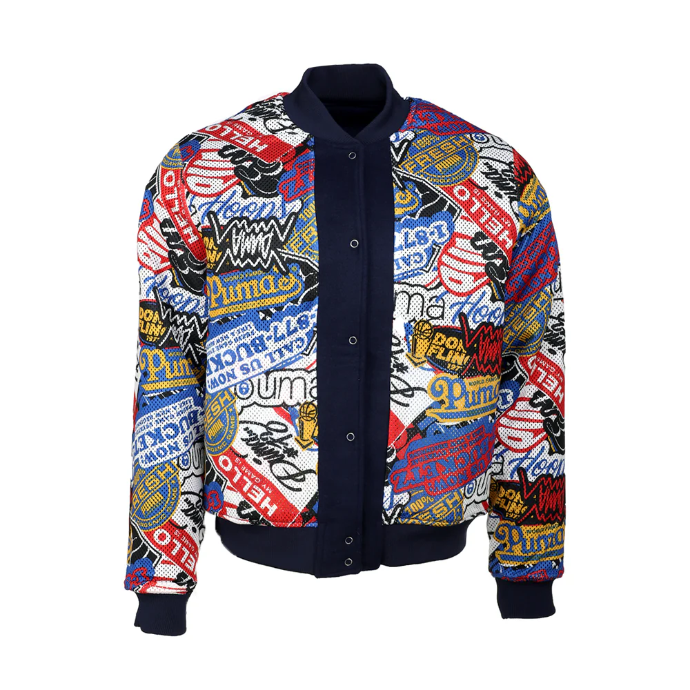 Hooperhotline Varsity Button Down Jacket - Image 5