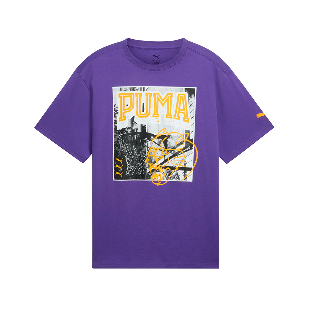 PUMA HOOPS X ENERGY Crew Neck Short Sleeve T-Shirt