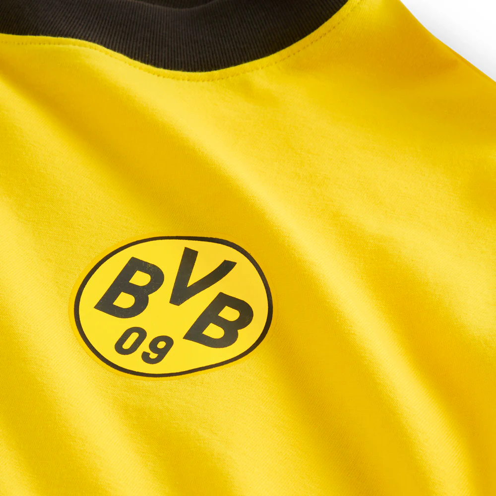 PUMA HOOPS X BORUSSIA DORTMUND Crew Neck Short Sleeve T-Shirt - Image 3