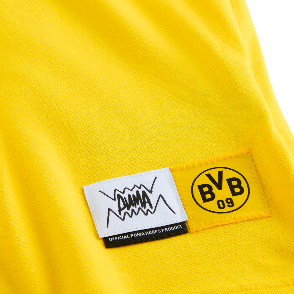 PUMA HOOPS X BORUSSIA DORTMUND Crew Neck Short Sleeve T-Shirt - Image 4