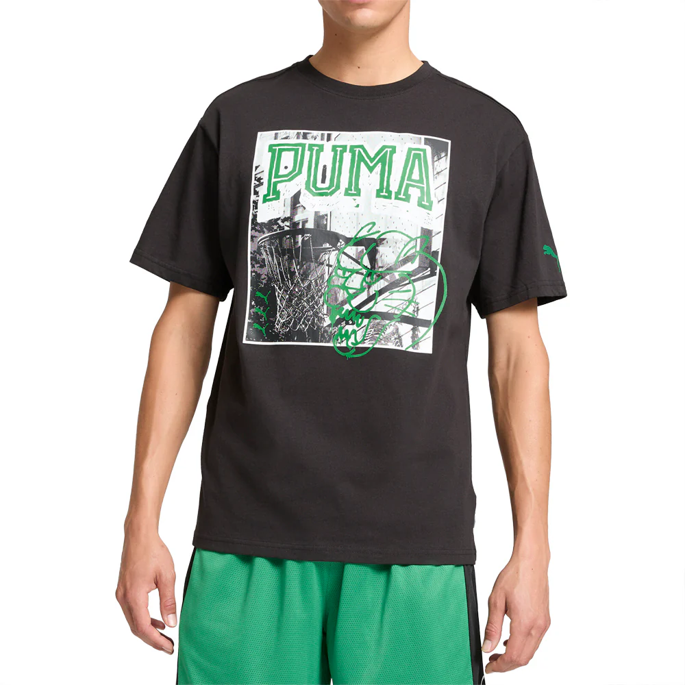 PUMA HOOPS X ENERGY Crew Neck Short Sleeve T-Shirt - Image 3