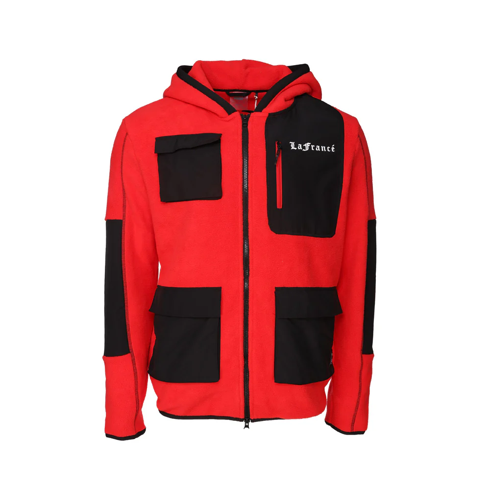 PUMA HOOPS X LAFRANCE Holiday Sherpa Full Zip Hoodie