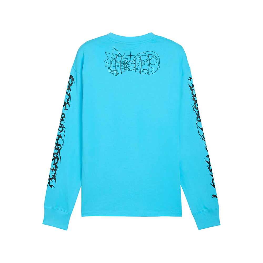 PUMA HOOPS X RICK AND MORTY Crew Neck Long Sleeve T-Shirt - Image 2