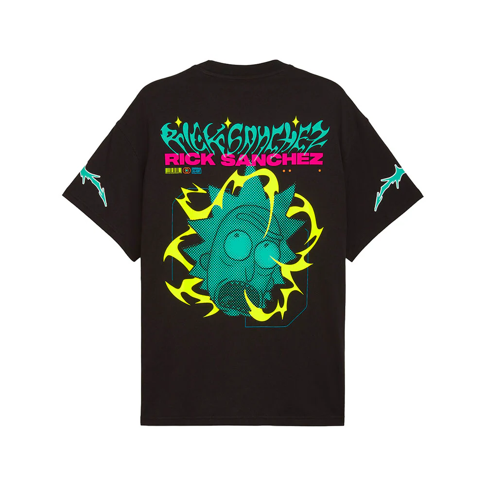 PUMA HOOPS X RICK AND MORTY Crew Neck Short Sleeve T-Shirt - Image 2