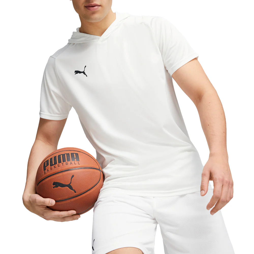 PUMA HOOPS X TEAM SHOOTING Hooded Short Sleeve Pullover Shirt - Image 3