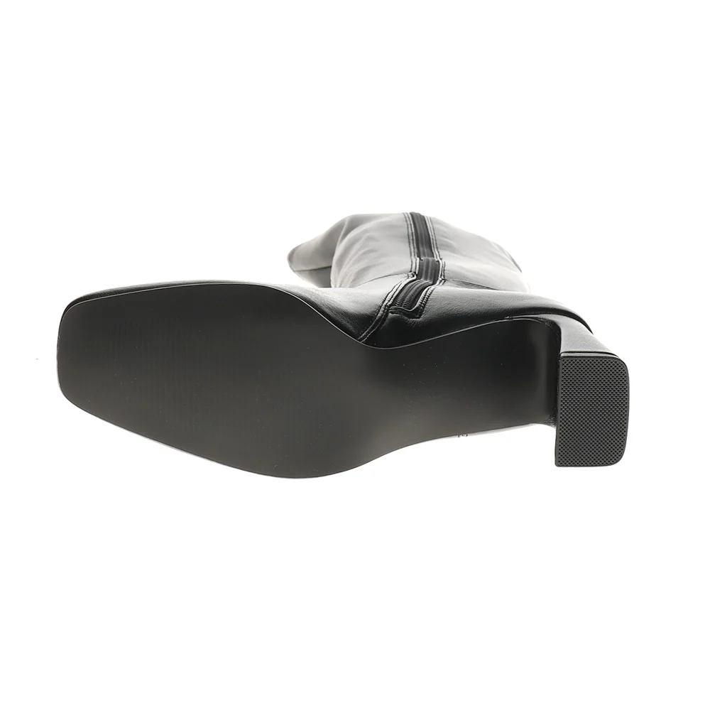 Hunny Square Toe Zippered Boots - Image 5